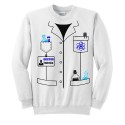 Felpa Unisex Uomo o Donna Finto Camice Scienziato, Personalizzata con Nome, Chimico, Dottore, biologo, Idea Regalo Laurea! 