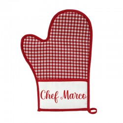 Guanto da forno cucina con inserto stampabile Chef personalizzato con il tuo nome!