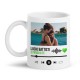 Tazza Mug 11 oz Player personalizzato con tua foto e canzone, idea regalo romantica San Valentino per lui e lei! 