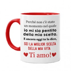 Tazza Mug color rosso 11 oz Idea Regalo d'Amore per lei Miglior Scelta  della mia