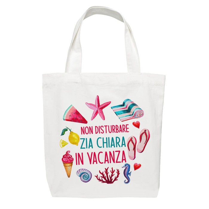 Shopping Bag divertente zia Buon compleanno zia - shopper in cotone zia -  idea regalo - ColorFamily