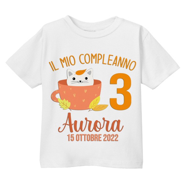 T-shirt bimbo e bimba Dinosauro oggi ho 6 anni, festa di compleanno!  Personalizzata con nome e data!