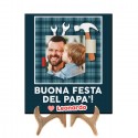 Quadretto 15x20 cm con cavalletto, cornice Papà Attrezzi personalizzabile con foto e nome! Idea regalo Festa del Papà! 