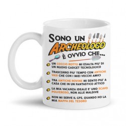 Tazza mug 11oz Sono un Archeologo, è ovvio che! Frasi divertenti! Idea regalo laurea archeologia beni culturali!