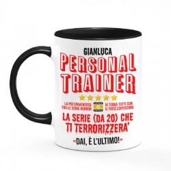  Tazza color mug 11oz Personal Trainer, la serie che ti terrorizzerà! Divertente, personalizzabile con il nome! 