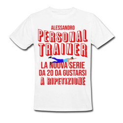  T-Shirt Maglietta Uomo Personal trainer la nuova serie! Personalizzabile con nome! 