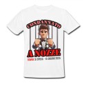  T-Shirt Maglietta Uomo Condannato a nozze, Addio al celibato divertente! Personalizzata con nome e data!