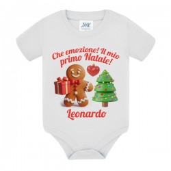 Body bimbo o bimba Che emozione, il mio primo Natale! Personalizzabile con nome! Biscottino zenzero!